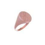 Δαχτυλίδι Γυναικείο Ροζ Χρυσό Σεβαλιέ 14κ Facad'oro